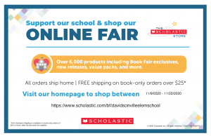See the 2020-2021 Fall Book Fair flyer here